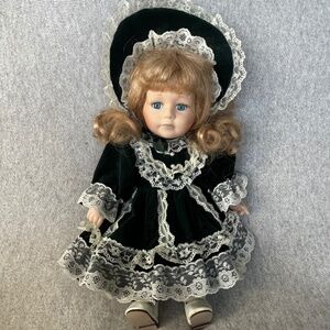Vintage English Porcelain Victorian Doll